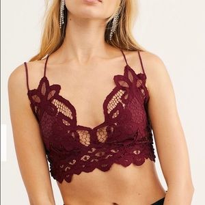 Free People Adella bralette (“very berry” color)